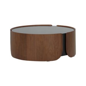 Alternative view of โต๊ะกลาง รุ่นไรฟว์ ขนาด 80 ซม. - สีวอลนัท