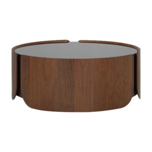 โต๊ะกลาง รุ่นไรฟว์ ขนาด 80 ซม. - สีวอลนัท