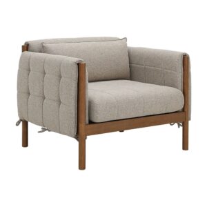 Alternative view of โซฟาผ้า 1 ที่นั่ง รุ่นมิยาซากิ - สีน้ำตาล