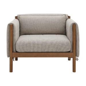 โซฟาผ้า 1 ที่นั่ง รุ่นมิยาซากิ - สีน้ำตาล